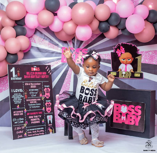 boss baby birthday tutu set